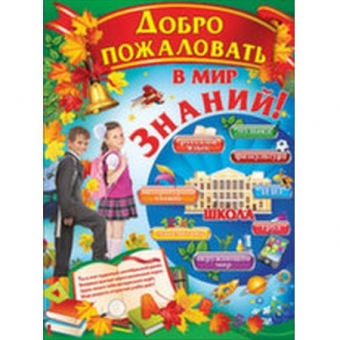 Плакат "Добро пожаловать в мир знаний" 0800279