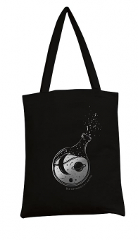 Сумка-шоппер "Всё начинается с мечты" 35х42см (хлопок) цвет черный 0432.053