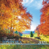 БОЛЬШОЙ перекидной настенный календарь на скрепке на 2023 год "Природа" БПК-23-017
