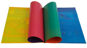 Цветная мелованная бумага "Городок" 6 цветов 4 листа (включая обложку) С2788-01