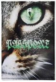 Обложка для паспорта "Кот" цветной рисунок по нат.коже 1,2-028-0