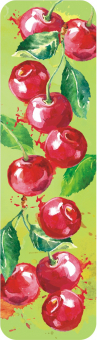 Картонная закладка "Фруктовые узоры: вишня" ЗГ-1989