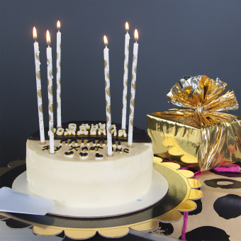 Свечи для торта с держателями "Воздушные шарики" 627078