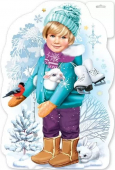Плакат "Мальчик с коньками" 9201204