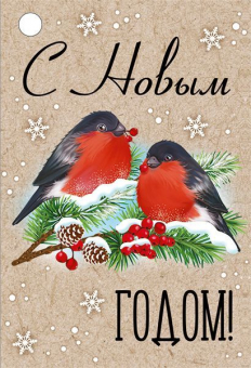 Бирка для новогоднего подарка "С Новым Годом" 92,825,00