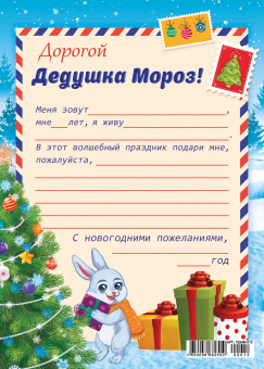 Письмо Дедушке Морозу ПДММ-012