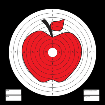 Мишень для пневматического оружия "Яблоко" МШ-006
