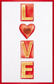 Открытка "LOVE" 16.11.00250