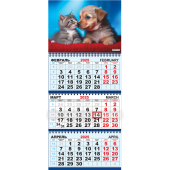 Квартальный календарь на 2025 год "Кошка и собака. Лучшие друзья" КТ-25-101 (в упаковке)