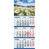 Квартальный календарь на 2025 год "Полевые цветы. Ромашки" КТ-25-251 (в упаковке)