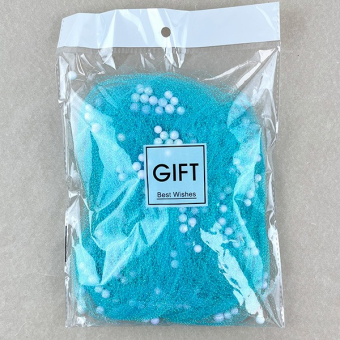 Голубой наполнитель для упаковки подарков с шариками Н7078ШС-гол
