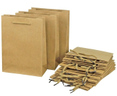 Бумажные подарочные пакеты "Крафт. Без рисунка" СКР28/37