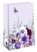 Бумажный подарочный пакет "Бабочка в цветах" 0295.985