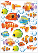 Набор оформительских наклеек "Коралловые рыбы" 079.468