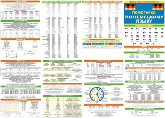 Помогайка буклет-гармошка по немецкому языку 88.258