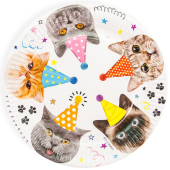 Одноразовые тарелки для праздника "Котики" 77298