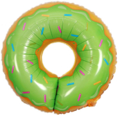 Фольгированный шар "Пончик.Зелёный" 15702
