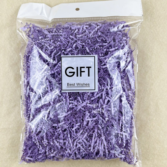 Фиолетовый наполнитель для упаковки подарков (стружка из бумаги) Н7078ВЛ-фиол