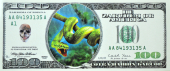Закладки-купюры (доллары) "Змеи" в ассортименте