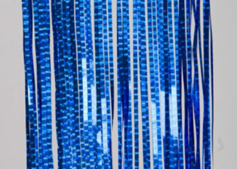 Новогодний дождик (занавес) "Тёмно-синий с голографией" арт.100-300-ТсинГ