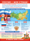 Обучающий плакат А4 "Россия - моя страна" ПОМ-021