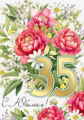 Открытка "С Юбилеем 35" 33,226,000