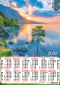Листовой календарь на 2026 год А2 "Природа. Южный берег" ПО-26-161
