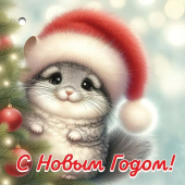 Мини-открытка/Бирка для подарка "С Новым Годом" 9201542