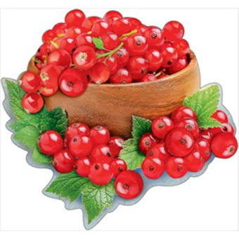Украшение на скотче "Миска с красной смородиной" 3001085