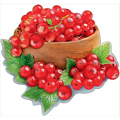 Украшение на скотче "Миска с красной смородиной" 3001085