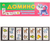 Детское пластиковое домино "Домашние животные" ИН-0970
