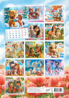 Перекидной настенный календарь на ригеле на 2026 год "Символ года. Уютный календарь" РБ-26-010 (в упаковке)