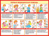 Плакат "Первая медицинская помощь" 0-02-335