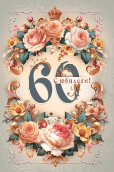 Открытка "С Юбилеем 60" 7.0000783