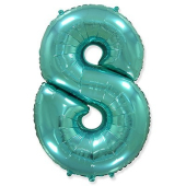 Фольгированный цифра "8" Tiffany 1207-3269