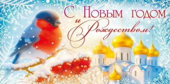 Конверт для денег "С Новым годом и Рождеством!" 9.0001254