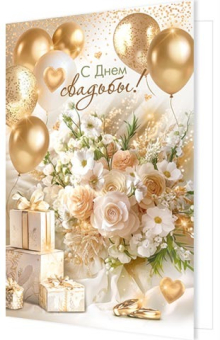Открытка "С Днём Свадьбы" 2-46-12560