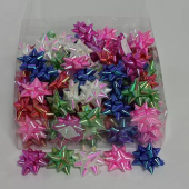 Подарочный бант-звезда в ассортименте "MEDIUM №2 перламутр" арт.53504