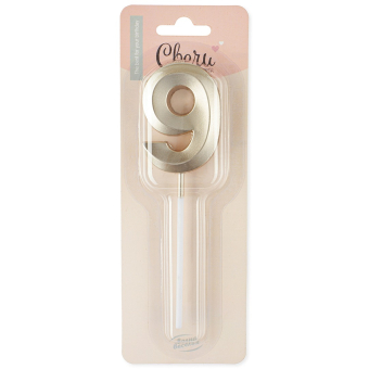 Свеча-цифра "9" Грани арт.802989 Свеча-цифра "9" Грани арт.802989