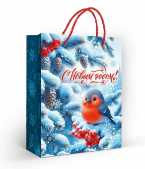 Бумажные подарочные пакеты "С Новым годом!" 1.0000566