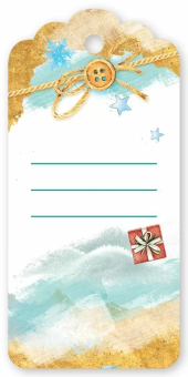 Мини-открытка/Бирка для подарка "С Новым Годом" 5.0001510