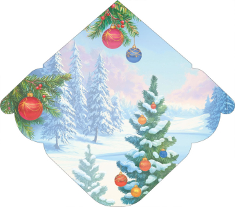 Конверт для денег "С Новым годом и Рождеством" ОКЛ-302