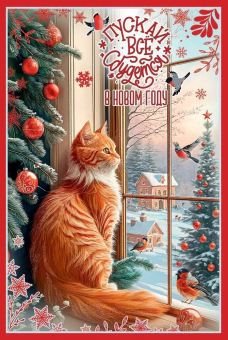 Открытка "Пускай всё сбудется в Новом Году" 5.0001673