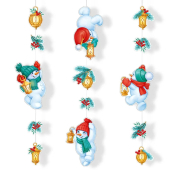 Оформительский набор "Снеговики с волшебными фонариками" 3.0001186 Оформительский набор "Снеговики с волшебными фонариками" 3.0001186