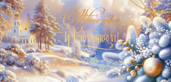Открытка "С Новым Годом и Рождеством" 9.0001289
