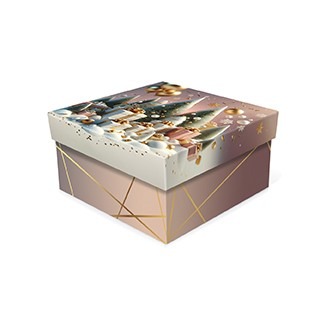 Набор подарочных коробок КВАДРАТ 3в1 "Новогодний микс" Д10103К.373