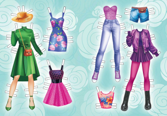 Книжка Одень куклу "Милая блондинка" ОВБ-010