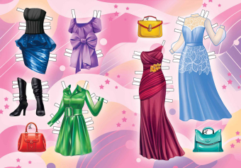 Книжка Одень куклу "Романтичная модница" ОВБ-011