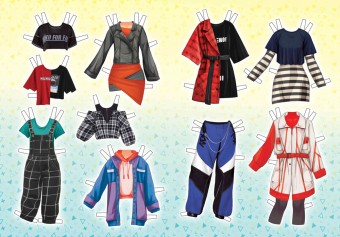 Книжка Одень куклу "Крутая девчонка" ОВБ-013