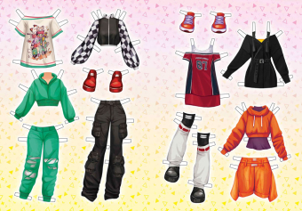 Книжка Одень куклу "Крутая девчонка" ОВБ-013